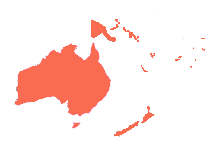 Map Australia & Oceania