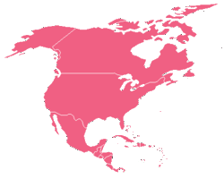 Map North America