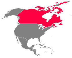 Map North America