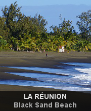 News - La Réunion - Black Sand Beach